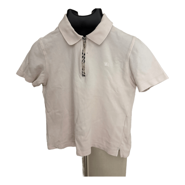 Burberry London Polo Shirt / Women 42 (M) – Pink / Nova Check Zipper & Collar