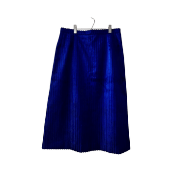 Vintage 70s blue pleated skirt