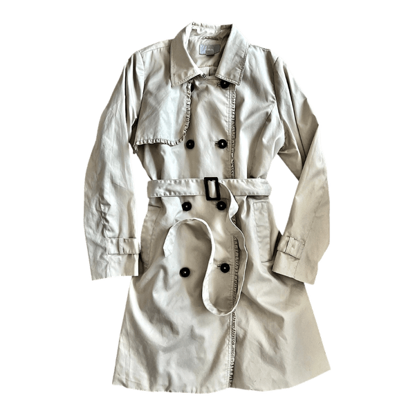 Beige trench coat