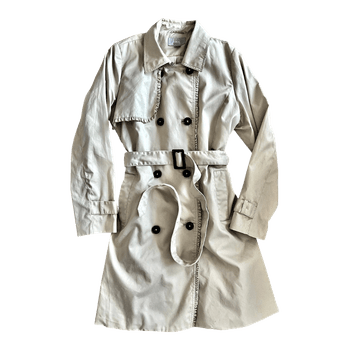 Beige trench coat