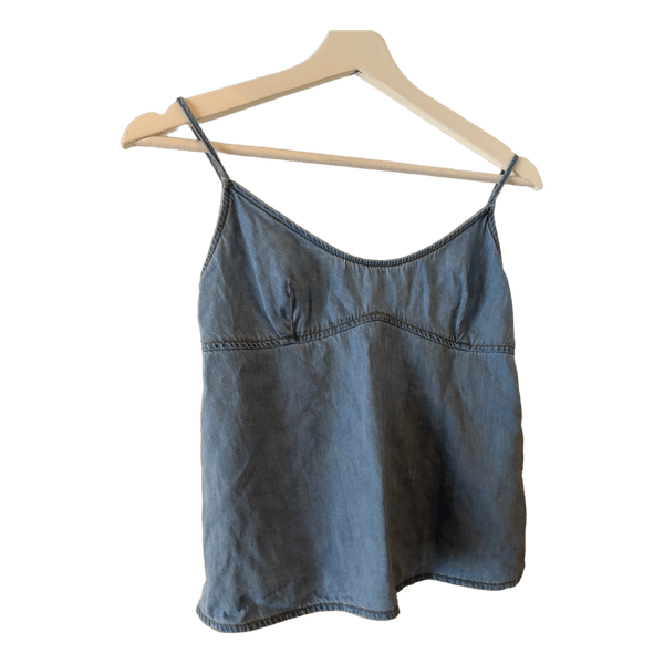 Blå denim top
