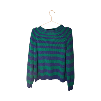 Striped knit sweater
