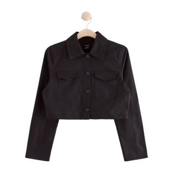 Black cotton jacket Lindex