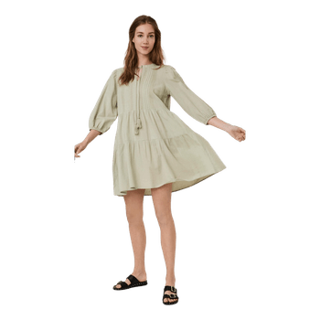 Vero moda  cotton tiered dress
