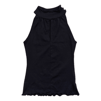 Black halter neck top
