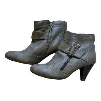 Grey ankle boots