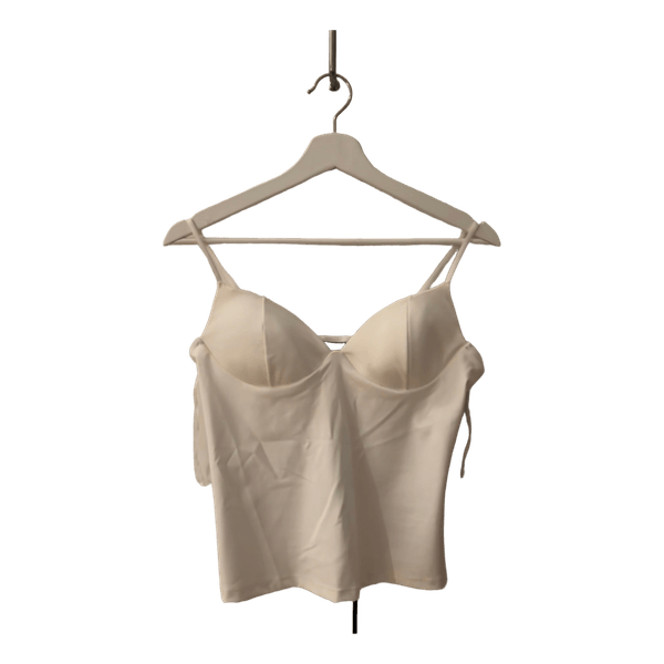 Hvid korsettop fra Gina Tricot