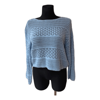 Light blue knit sweater