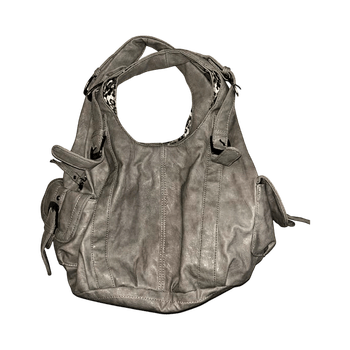 Grey leather handbag (River Island)