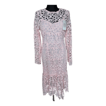 Pink lace dress