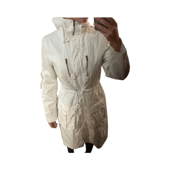 White utility trench