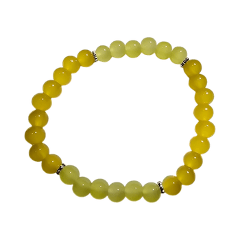 Yellow beaded bracelet