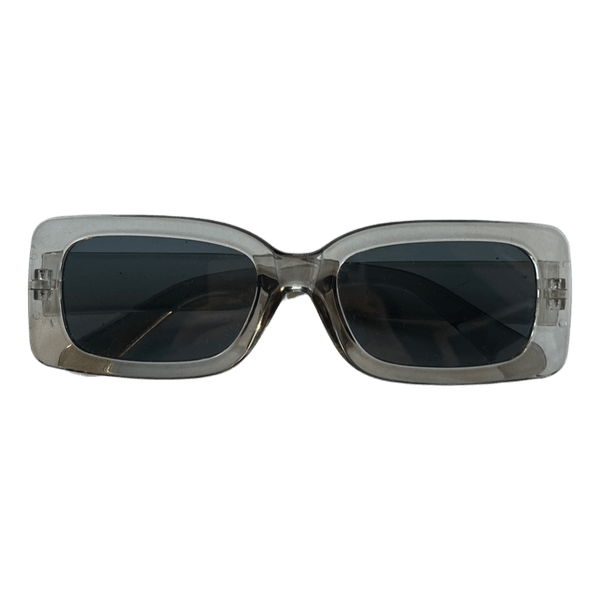 Grey rectangular sunglasses