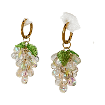 Vihreät lehdet helmi korvakorut