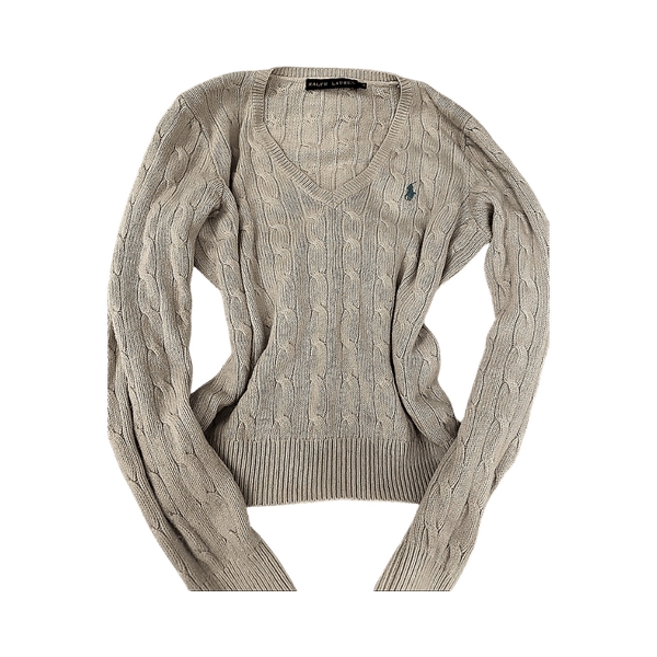 Ralph Lauren cable knit sweater 100% SILK