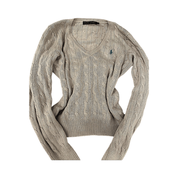 Ralph Lauren cable knit sweater 100% SILK
