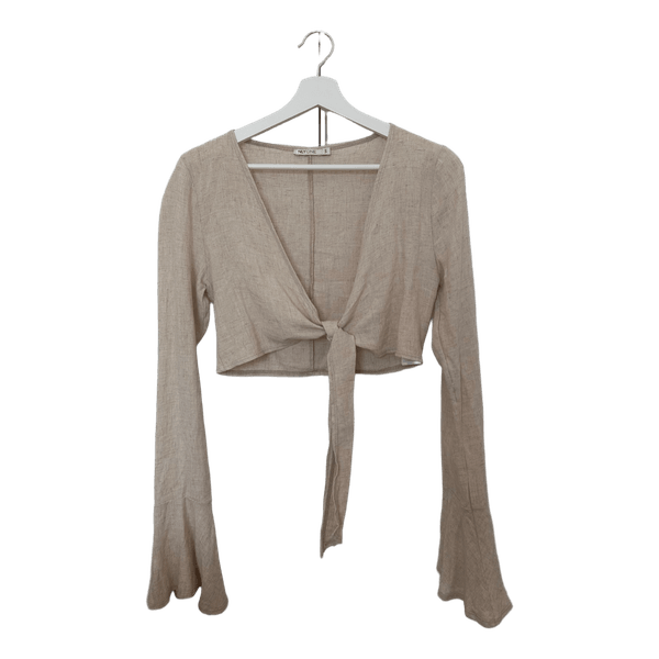 Beige solmittava paita