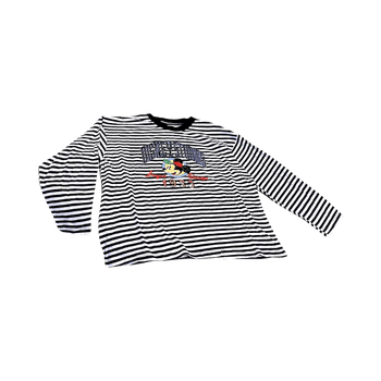 Striped long-sleeved T-shirt