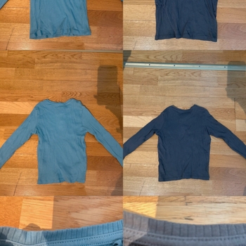 Ribbed long sleeve shirts, 2 pcs