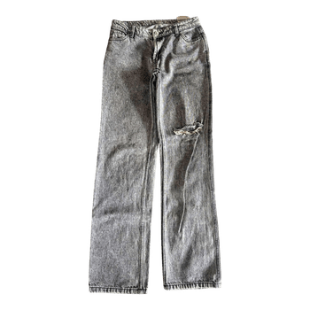 Grey acid wash jeans