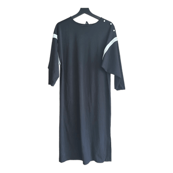 Black midi dress