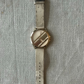 Tommy Hilfiger Beige Leather Wristwatch