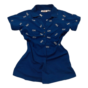VintageNavy Blue Polo Shirt
