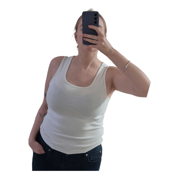 White tank top