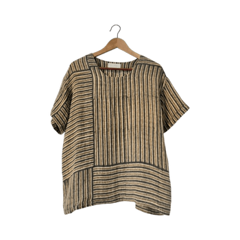 Hand-printed Quality cotton/linen T-Shirt