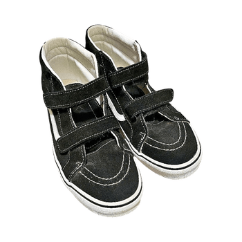 Black high-top sneakers