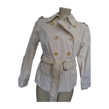 Off-white Trench coat 92% cotton