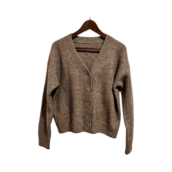 Brown knitted sweater