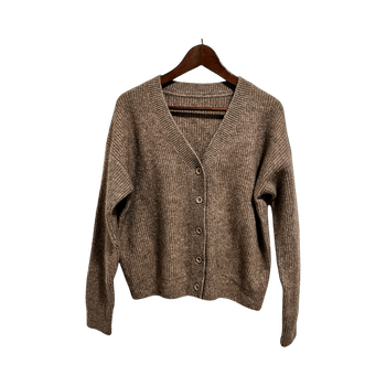 Brown knitted sweater