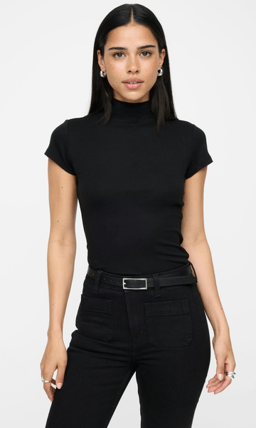 Wool blend capsleeve tee