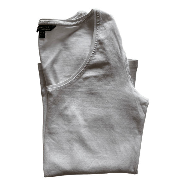 White long-sleeved top