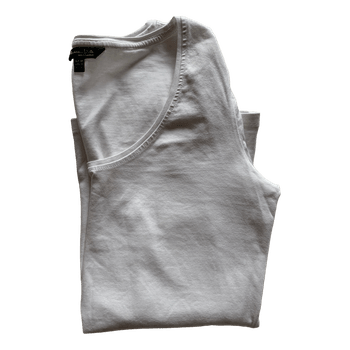 White long-sleeved top