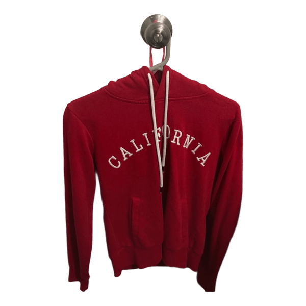 Red California graphic hoodie