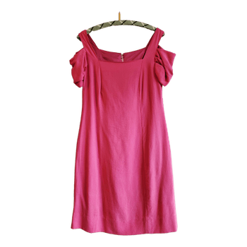 Vintage pink cold shoulder dress