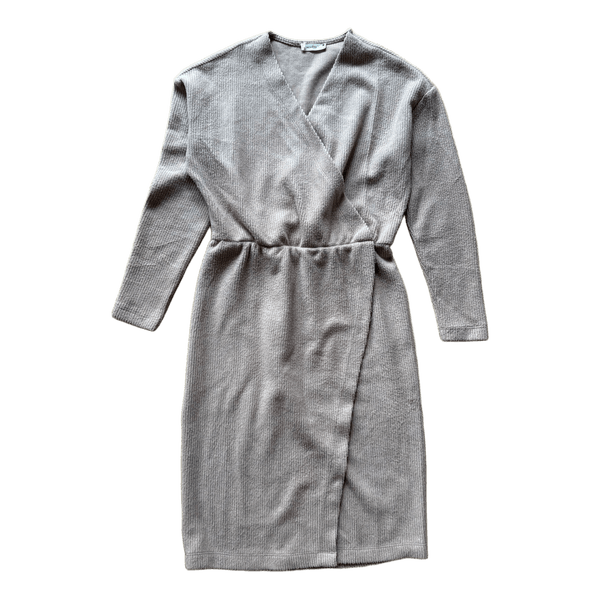 Reserved knit wrap dress