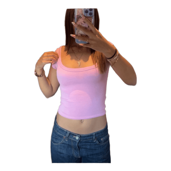 pink zara top