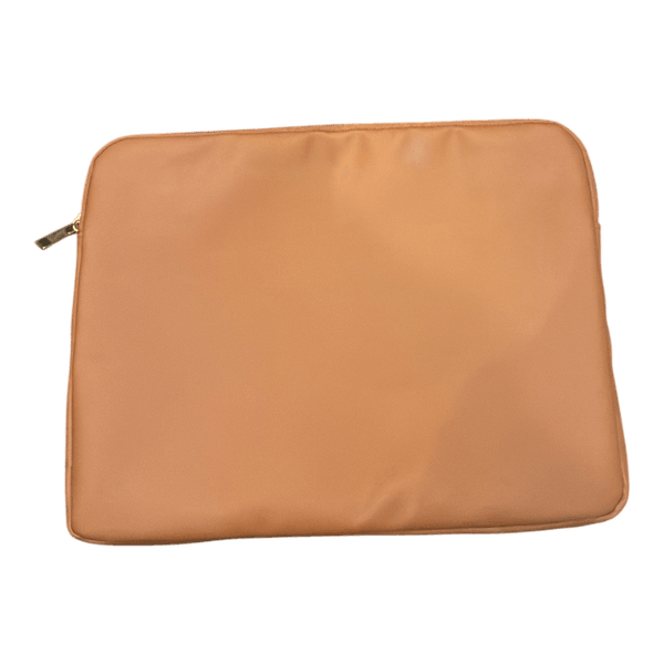 Brown laptop sleeve