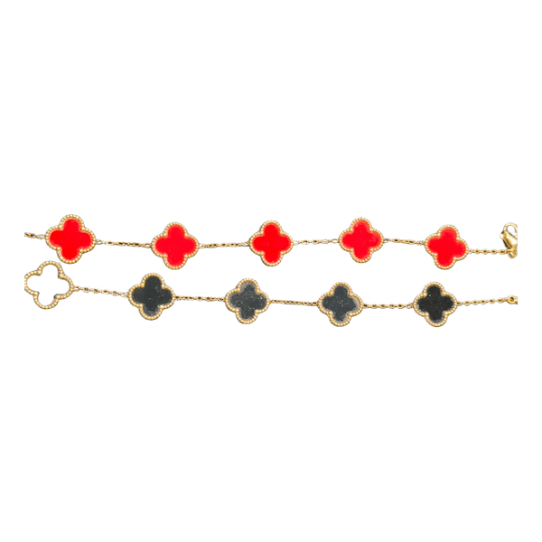 Two clover bracelets