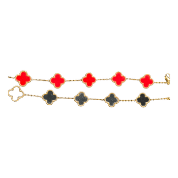 Two clover bracelets