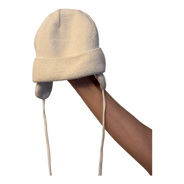 Valge kootud müts paeltega H&M