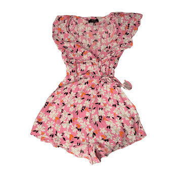 Pink floral jumpsuit