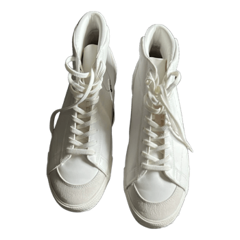 White high-top sneakers