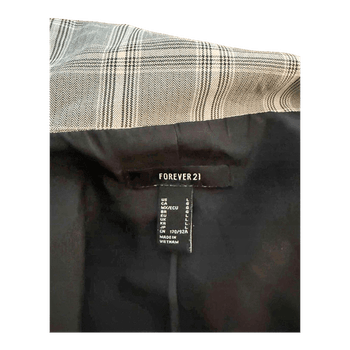 Grey plaid blazer dress