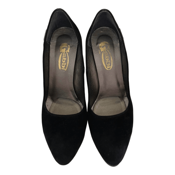 Black pointed heels