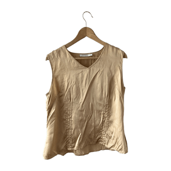 Beige silkkitoppi 42