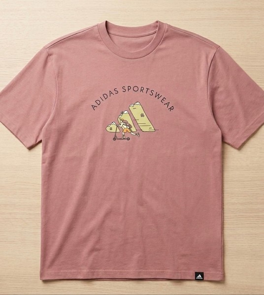 Adidas pink t-shirt